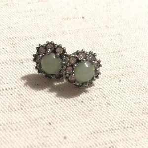 Chloe + Isabel Beau Monde Mint Green Stud Earrings